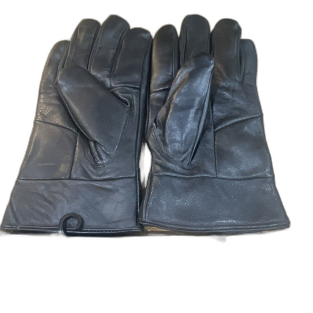 trufit Genuine Leather Insulated Lined Gloves Black Women Zipper Wrist #9